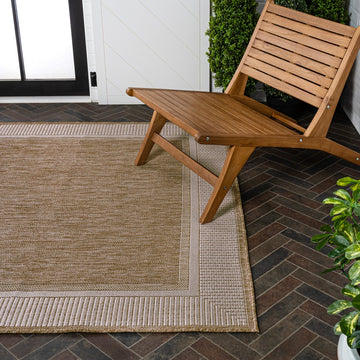 Hali Coastal Casual Wide Stripe Border Area Rug